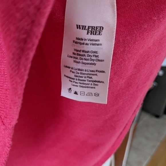 WILFRED FREE Burnette Tank Top bright pink Small @P - Picture 5 of 8